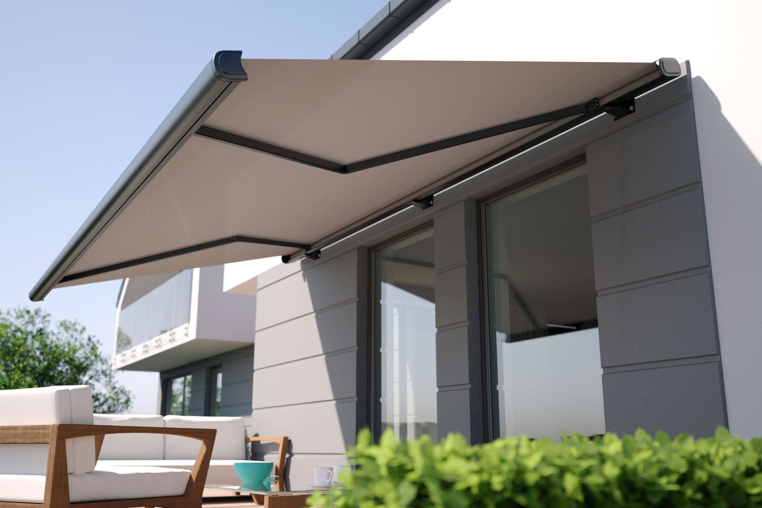 Residential awning installation in Knoxville